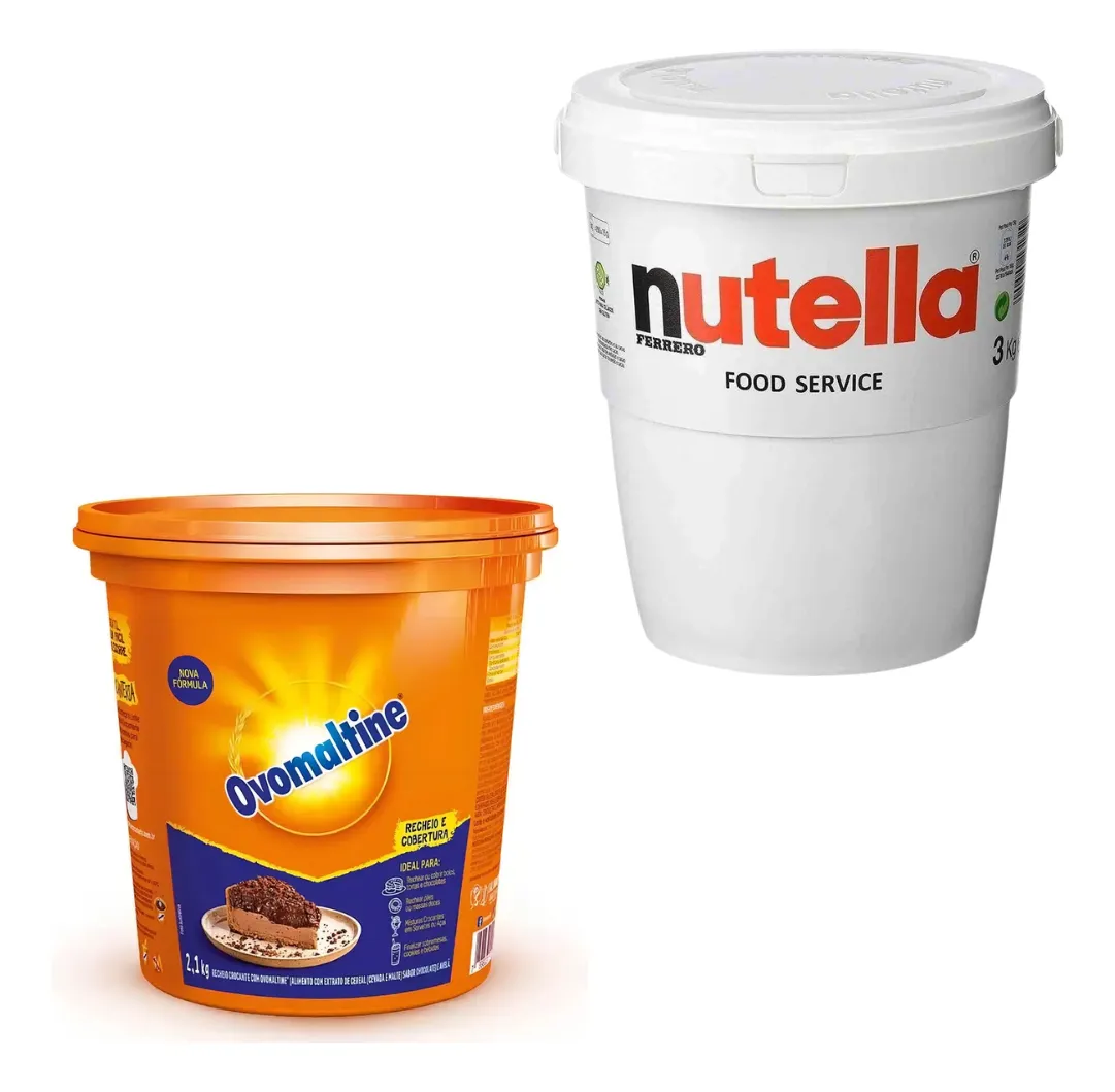 Kit Nutella 3kg + Ovomaltine 2,1kg