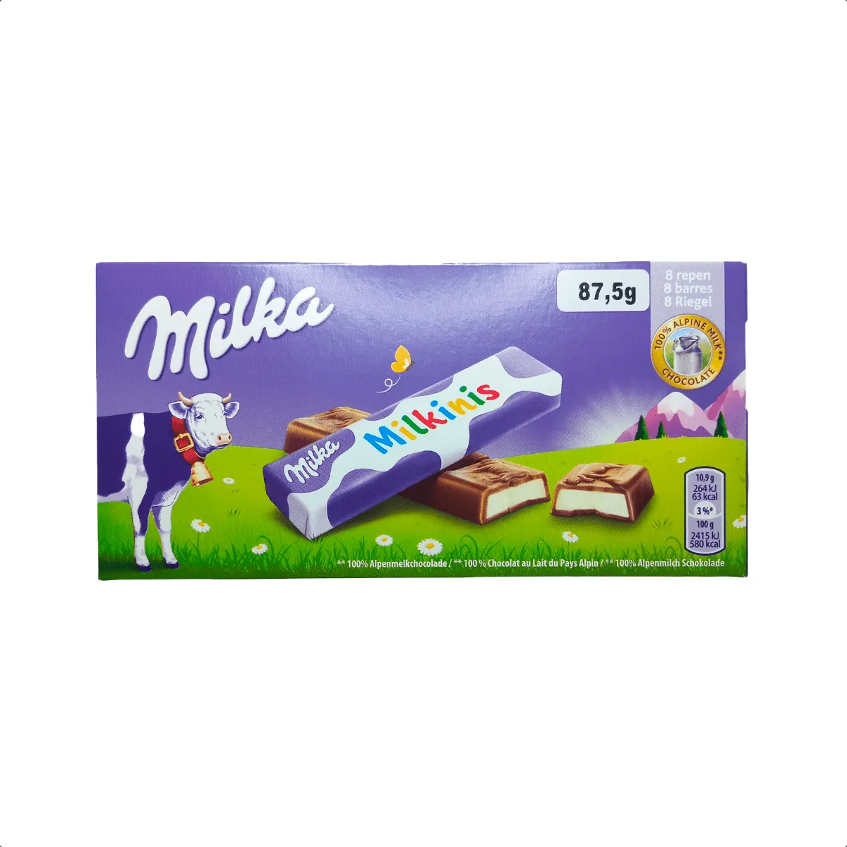 Chocolate Importado Milka Milkinis Sticks 87,5g